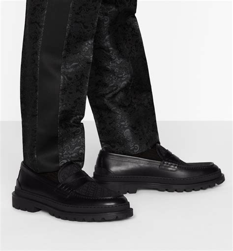 dior explorer loafer black|Dior Explorer Loafer Black Smooth Calfskin and Dior Oblique .